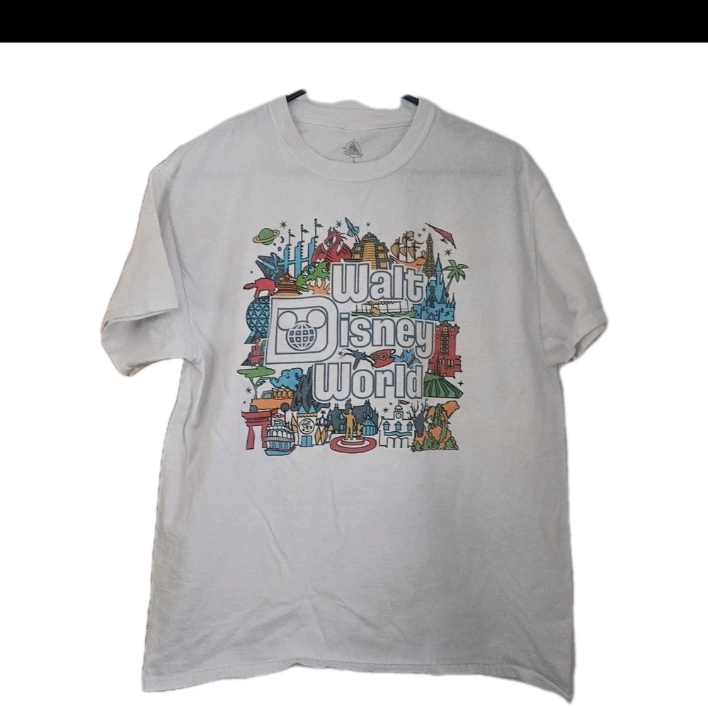 Disney Opeing Dates White Cotton T-Shrt